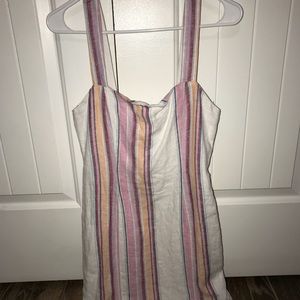 F21 multicolored striped mini dress